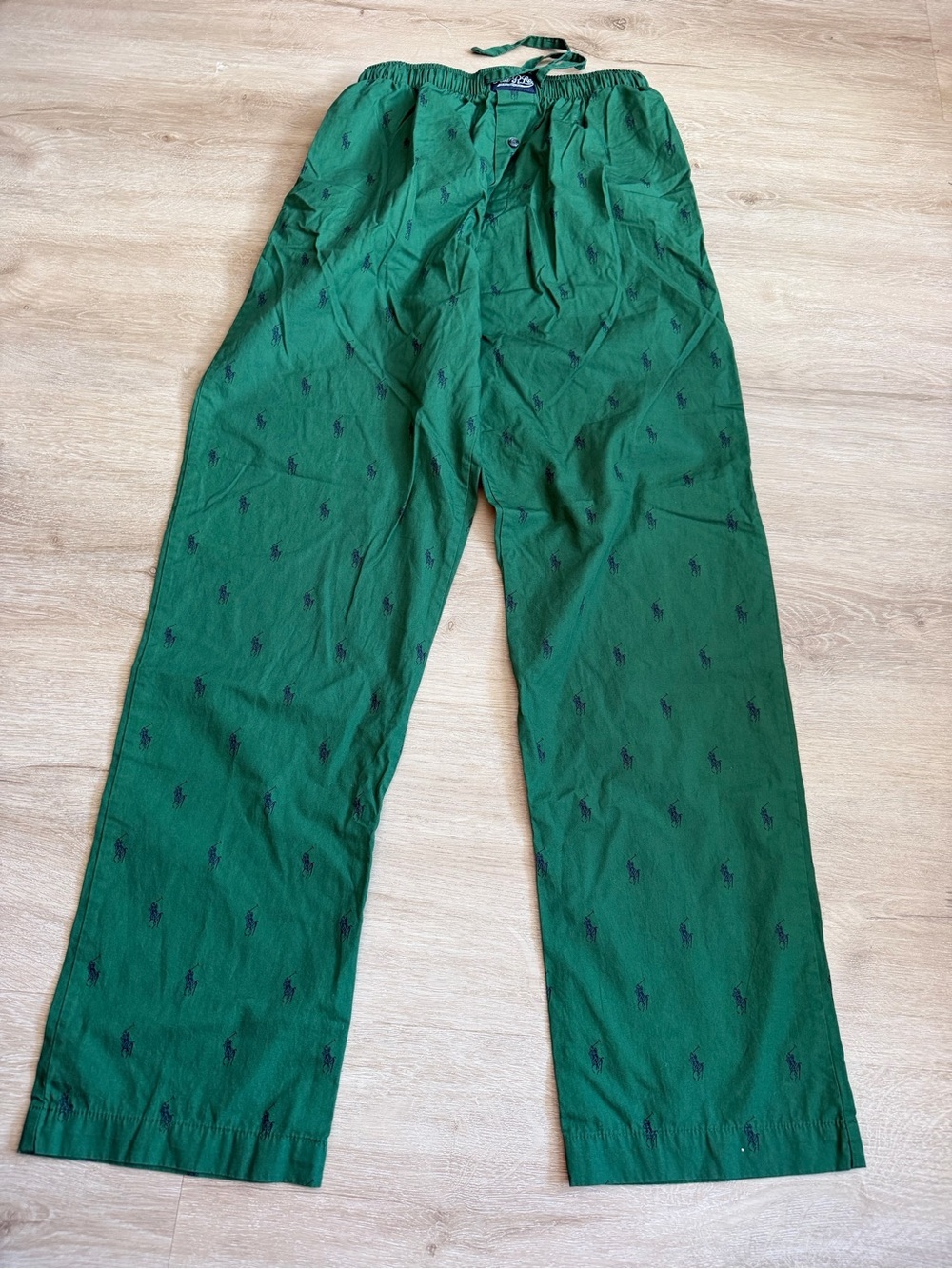 Polo by Ralph Lauren Green Polo Pony Print Lounge Sleep Pants Size Small